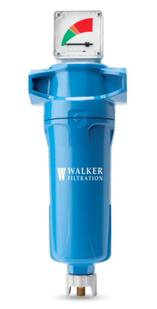 Walker Filtration A30025X5 In-Line Filter Housing (5 Micron Particulate Filter, 1/4" NPT Connection, 25 SCFM Flow)